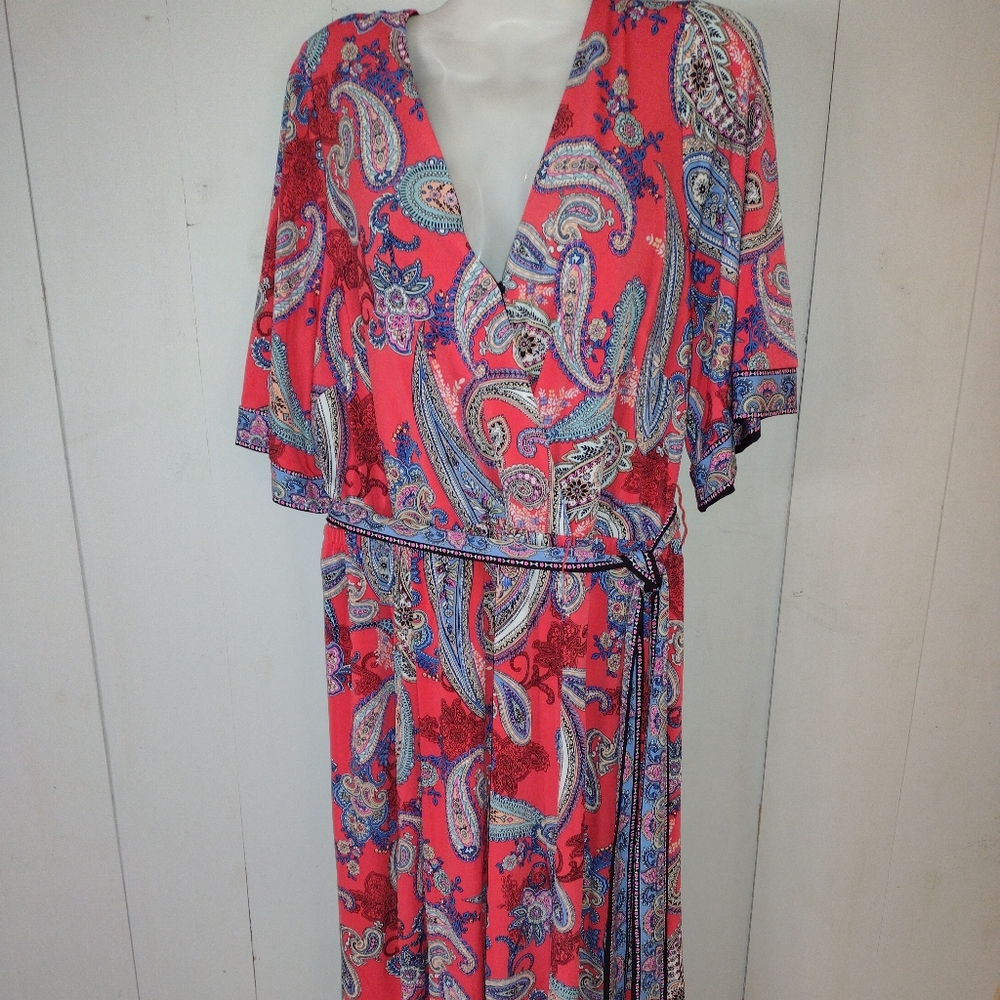 Bohemian style studio one dress plus size 14